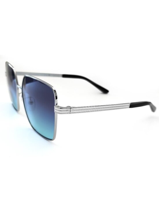Tory Burch TY6087 Women\'s 55mm Oversized Square Sunglasses Silver Azure Gradient main image 6